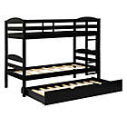 Alternate image 3 for Forest Gate&trade; Twin Over Twin Bunk Bed with Trundle in Black