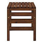 Alternate image 4 for Forest Gate Rectangular Acacia Wood Patio Side Table in Dark Brown