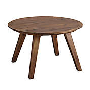 Forest Gate 30-Inch Round Acacia Wood Patio Coffee Table