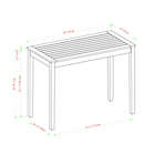 Alternate image 4 for Forest Gate Rectangular Acacia Wood Patio Bar Table in Brown