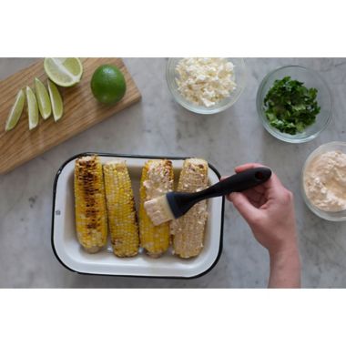 OXO Good Grips&reg; Small Silicone Basting Brush in Black. View a larger version of this product image.