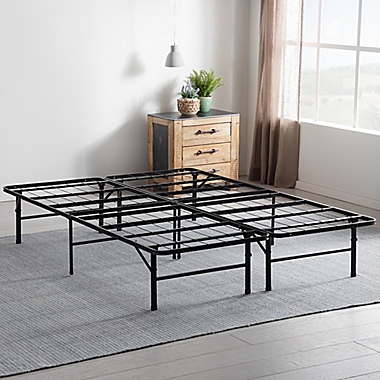 Dream Collection&trade; by LUCID&reg; Queen Platform Bed Frame in Black. View a larger version of this product image.