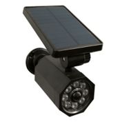 Bell + Howell 4-Watt Equivalent Solar Powered Utility Light in Black