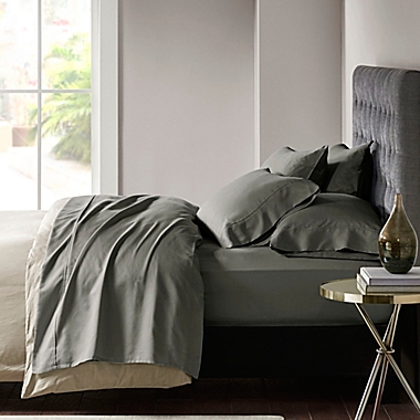 Madison Park 800 Thread Count Cotton Blend Split King Sheet Set in Charcoal (Set of 7). View a larger version of this product image.