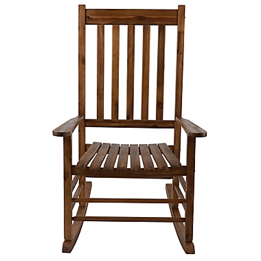 Shelby Outdoor Rocking Chair in Teak. View a larger version of this product image.