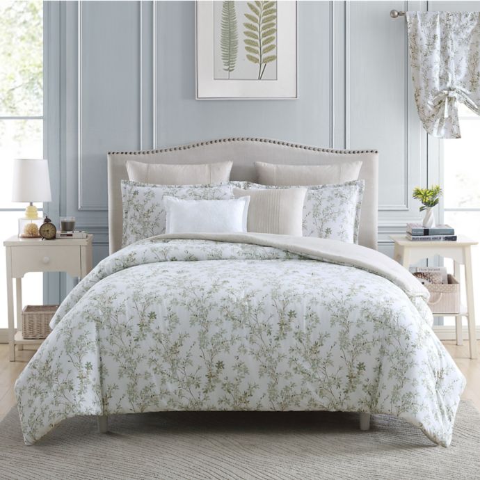 Laura Ashley® Lindy Comforter Bonus Set In Light Green Bed Bath And