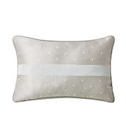 Waterford&reg; Ameline Sequin Oblong Throw Pillow in Grey