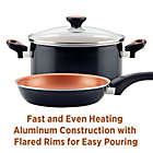 Alternate image 14 for Farberware&reg; Glide&trade; Nonstick Copper Ceramic 12-Piece Cookware Set