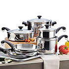 Alternate image 2 for Farberware&reg; Classic Traditions 12-Piece Stainless Steel Cookware Set