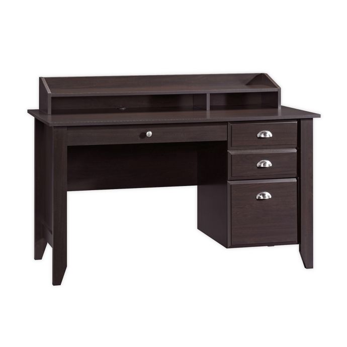 Sauder® Shoal Creek 3Drawer Desk in Jamocha Bed Bath & Beyond