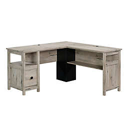 Sauder® Linden Market Wood L- Shaped Desk in Light Oak