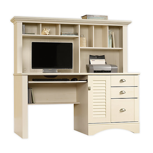 Alternate image 1 for Sauder® Harbor View 3-Drawer Desk with Hutch