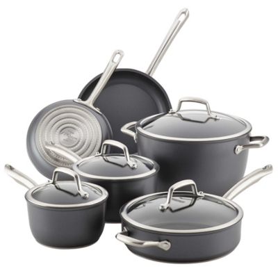 Anolon&reg; Accolade Nonstick Hard Anodized 10-Piece Cookware Set in Moonstone