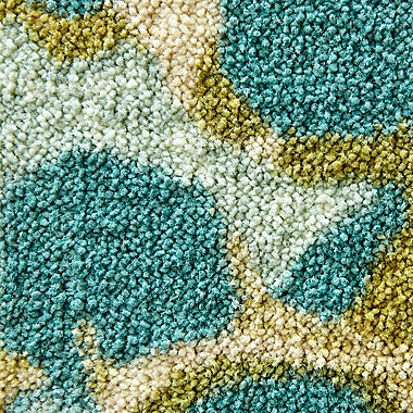 Mohawk Home Aurora Radiance 5&#39; x 7&#39; Area Rug in Aqua Blue. View a larger version of this product image.