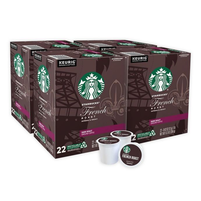 Starbucks® Cafe French Roast Coffee Keurig® KCup® Pods 88Count Bed
