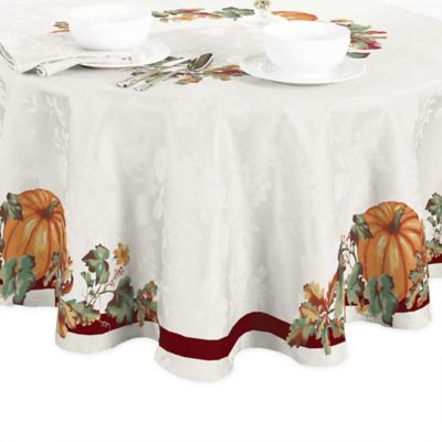 fall round tablecloth