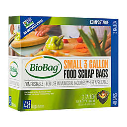 BioBag&reg; 48-Count 3-Gallon Compostable Bags for Food Scrap Disposal