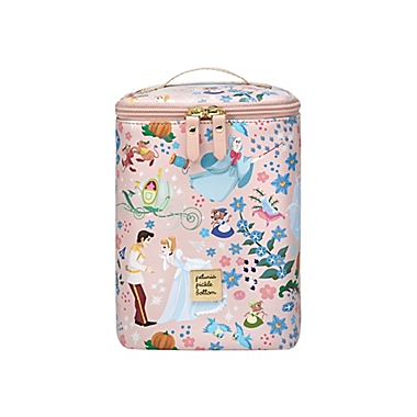 Petunia Pickle Bottom&reg; Disney&reg; Cinderella Cool Pixel Plus Bottle Bag in Pink. View a larger version of this product image.