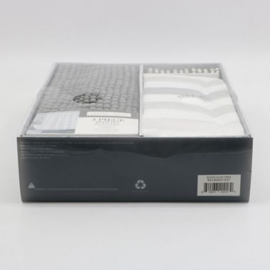Indecor Watercolor Stripe 4-Piece Bath Set in Grey. View a larger version of this product image.
