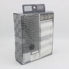 Alternate image 2 for Indecor Watercolor Stripe 4-Piece Bath Set in Grey