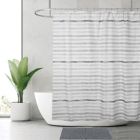 Alternate image 0 for Indecor Watercolor Stripe 4-Piece Bath Set in Grey
