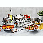 Alternate image 1 for Gotham&trade; Steel Nonstick Stainless Steel 10-Piece Cookware Set