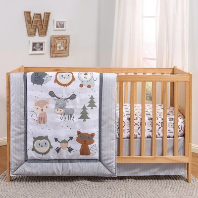 crib bedding set woodland