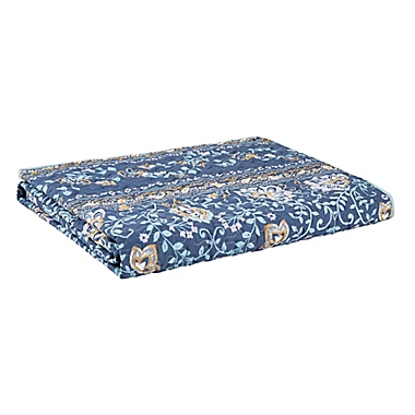 VCNY Home Haidee Damask 5-Piece Full XL Quilt Set in Navy. View a larger version of this product image.