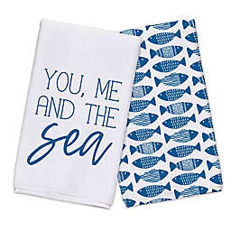 You, Me And The Sea Tea Towel Set
