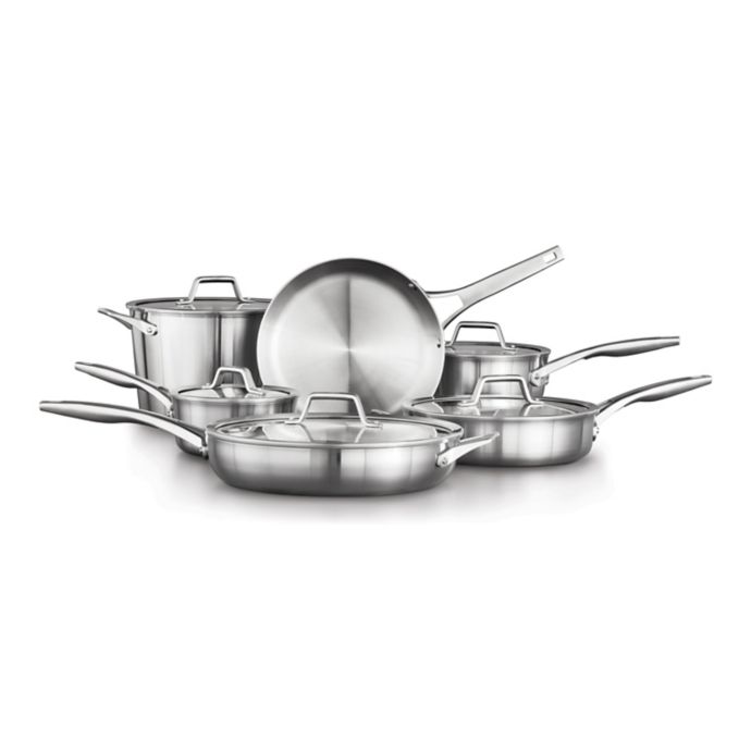 Calphalon® Premier™ Stainless Steel 11Piece Cookware Set Bed Bath