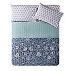 Alternate image 2 for VCNY Home Haidee Damask 5-Piece Full XL Quilt Set in Navy
