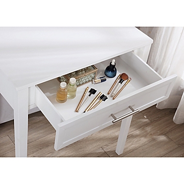 Linon Home Madison Vanity Set In White, Madison Vanity Set Bed Bath And Beyond