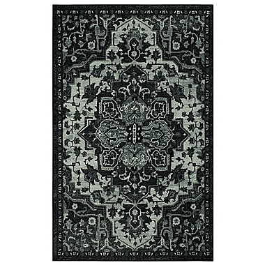 Mohawk Prismatic Emiko 4&#39; x 6&#39; Area Rug in Black. View a larger version of this product image.