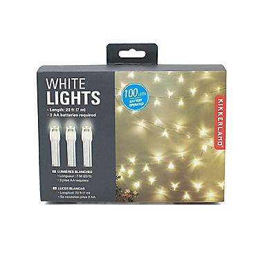Kikkerland Design 100 LED Mini Bulb White Lights. View a larger version of this product image.