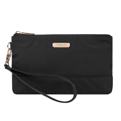 black wristlet clutch