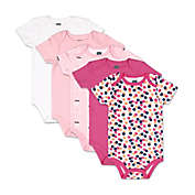 Peanutshell&trade; 5-Pack Dots and Ballet Slippers Short Sleeve Bodysuits