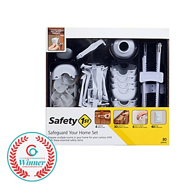 Safety 1ˢᵗ&reg; 80-Piece Home Safeguarding Set in White. View a larger version of this product image.