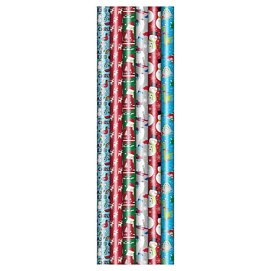 Alternate image 1 for Winter Wonderland 40-Inch Jumbo Juvenile 2020 Assorted Wrapping Paper