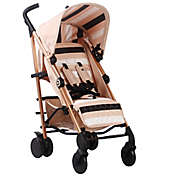 Your Babiie AM:PM by Christina Milian Corinthia Lightweight Stroller in Blush Stripes