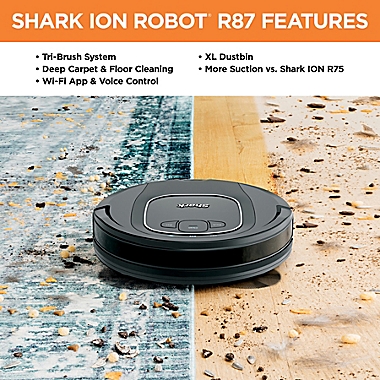 Shark ION Robot&reg; RV871 WiFi Multi-Surface Vacuum Works with Alexa &amp; Google Assistant. View a larger version of this product image.
