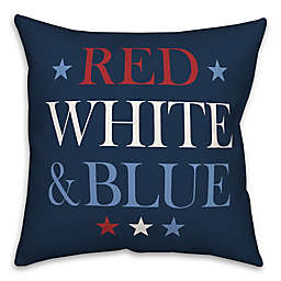 Red White and Blue 18x18 Throw Pillow