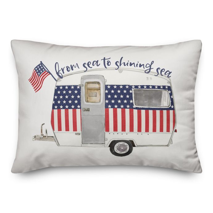 Designs Direct Sea To Shining Sea Camper Oblong Throw Pillow Bed Bath Beyond