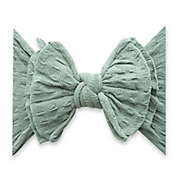 Baby Bling One Size WAFFLE FAB-BOW-LOUS Headband in Sage