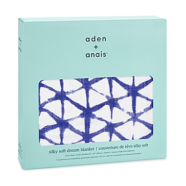 aden + anais&reg; Silky Soft Dream Blanket&trade; in Ancient Indigo. View a larger version of this product image.