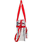 Alternate image 1 for Eastsport Clear Stadium Tote in Red