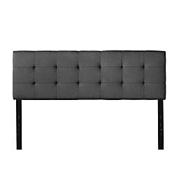 Dream Collection™ by LUCID® Queen Mid-Rise Square Tufted Headboard in Graphite