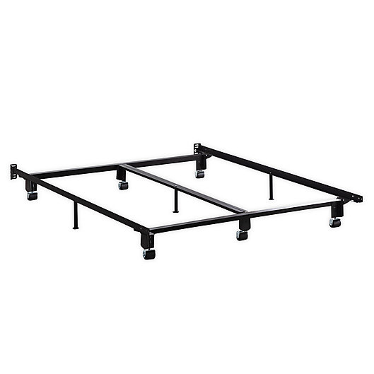 Alternate image 1 for Dream Collection™ by LUCID® Queen Interlocking Steel Bed Frame in Black