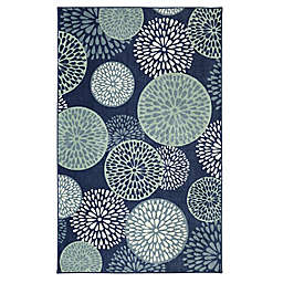 Mohawk Home Foliage Friends 7-Foot 6-Inch x 10-Foot Area Rug in Blue