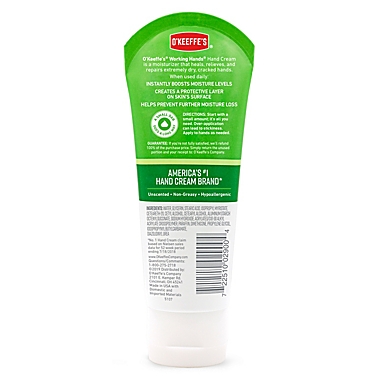 O&#39;Keeffe&#39;s&reg; Working Hands&reg; 3 oz. Hand Cream Tube. View a larger version of this product image.