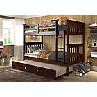 Alternate image 0 for Mission Twin Over Twin Bunk Bed with Trundle in Cappuccino